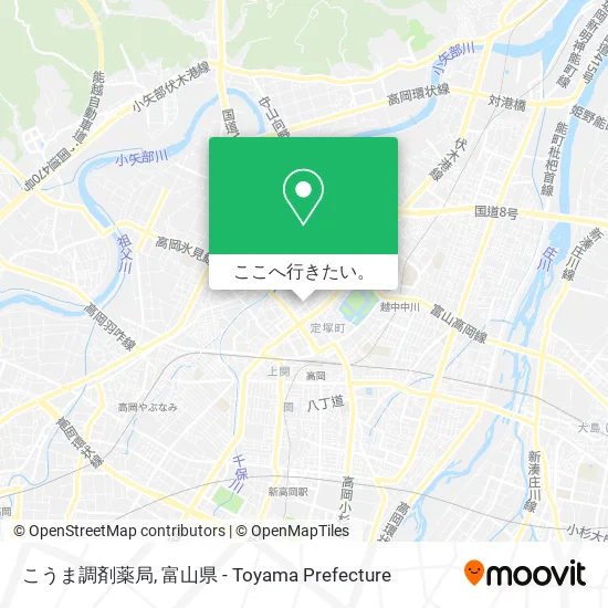 こうま調剤薬局地図