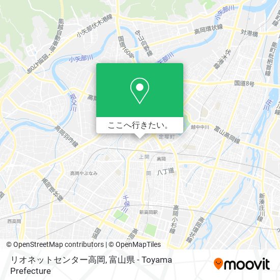 リオネットセンター高岡地図