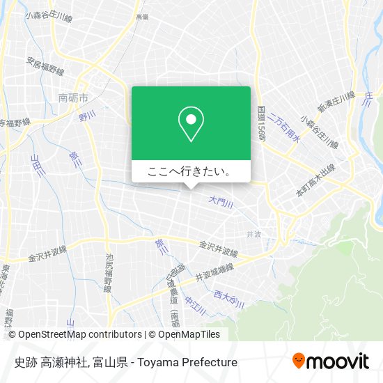 史跡 高瀬神社地図