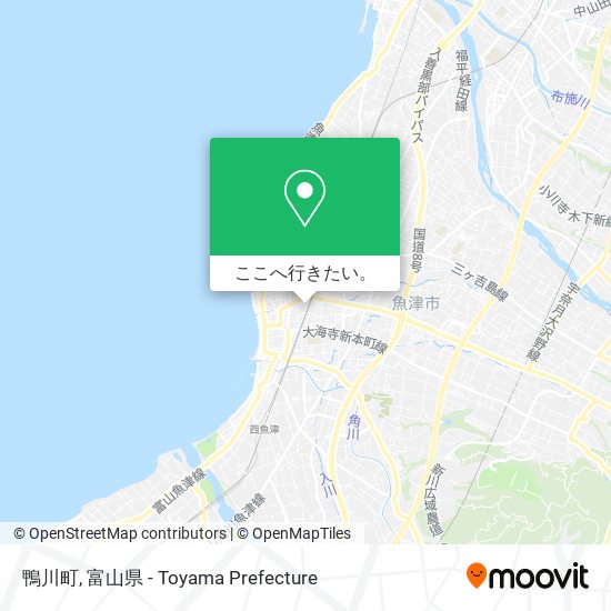 鴨川町地図