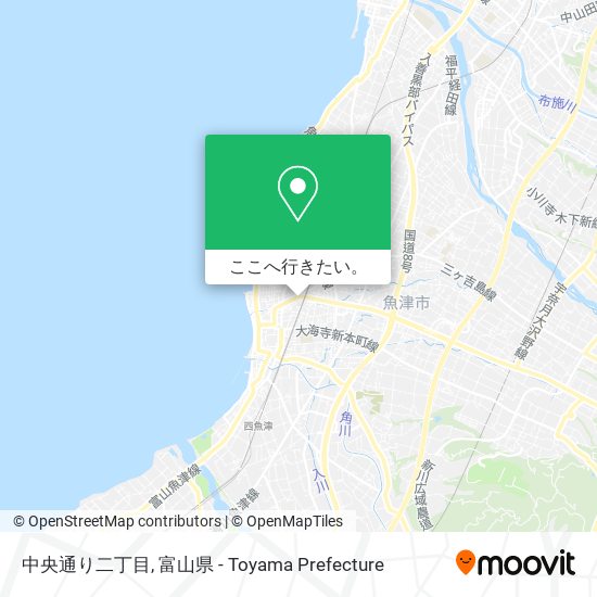 中央通り二丁目地図