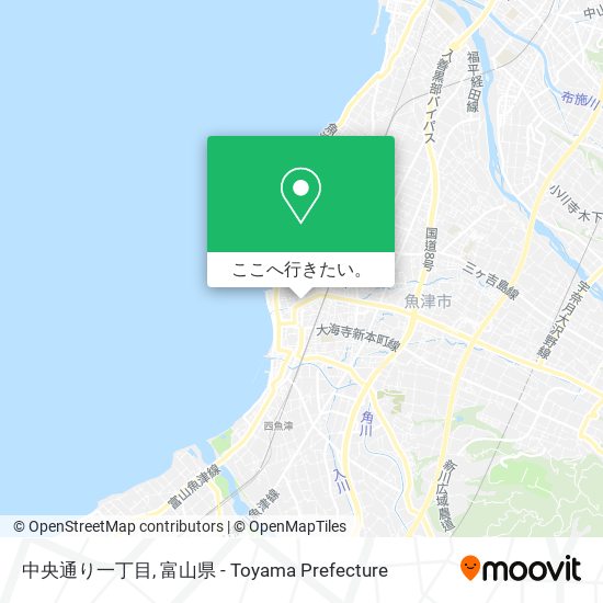 中央通り一丁目地図