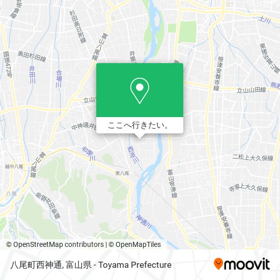 八尾町西神通地図