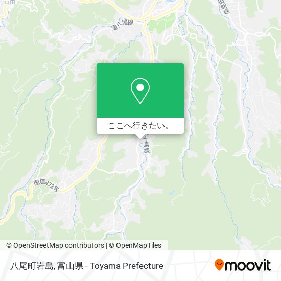 八尾町岩島地図