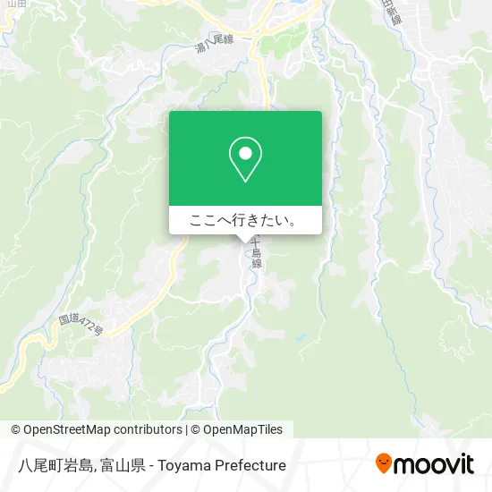 八尾町岩島地図