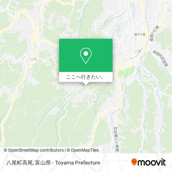 八尾町高尾地図