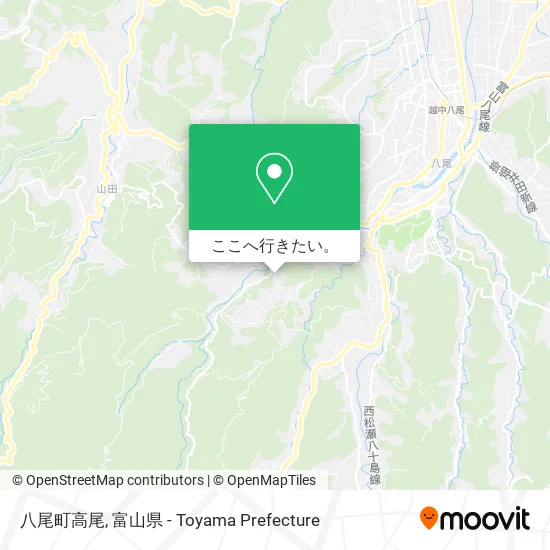 八尾町高尾地図