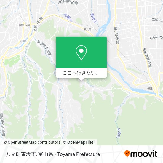 八尾町東坂下地図