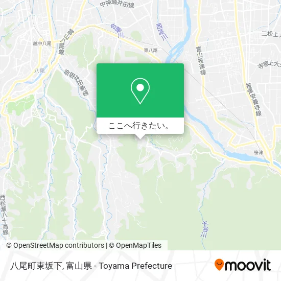 八尾町東坂下地図