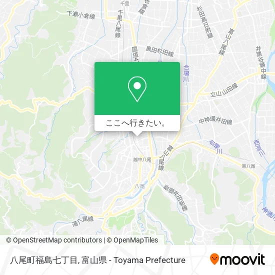 八尾町福島七丁目地図