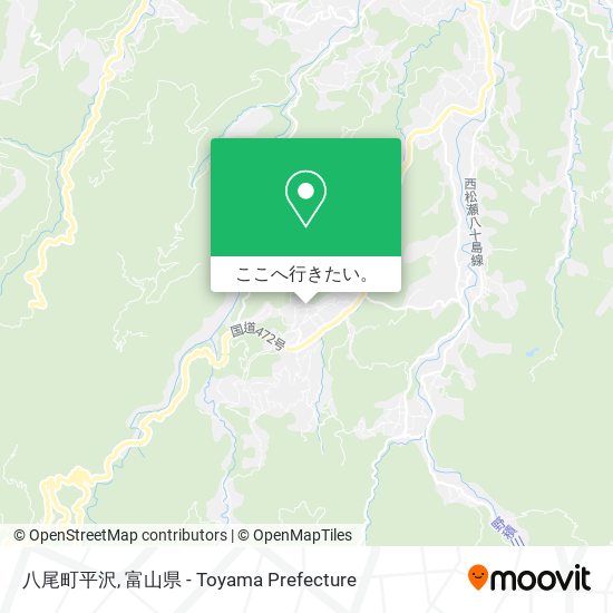 八尾町平沢地図