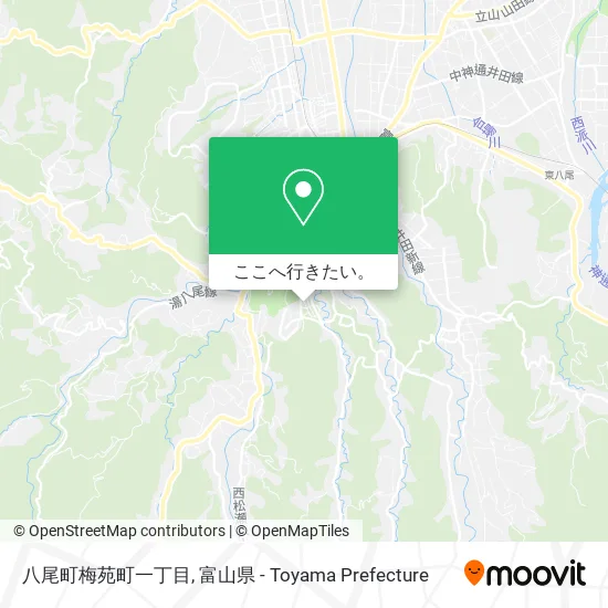 八尾町梅苑町一丁目地図