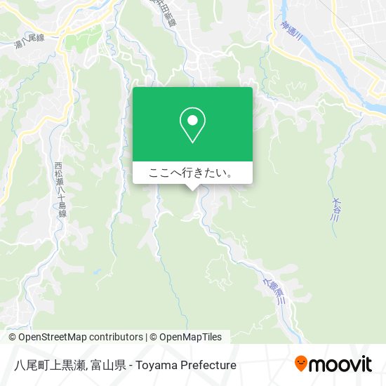 八尾町上黒瀬地図