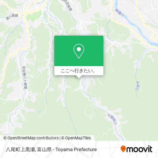 八尾町上黒瀬地図