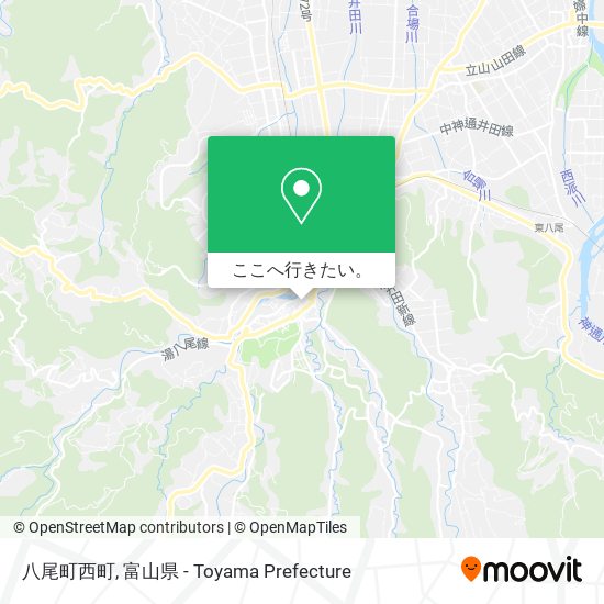 八尾町西町地図