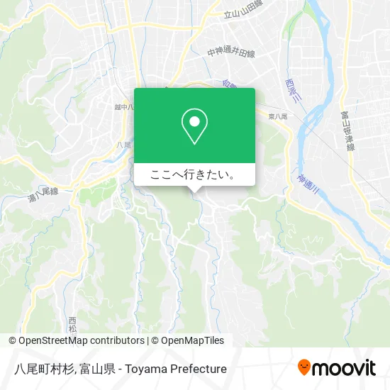八尾町村杉地図