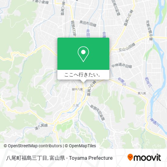 八尾町福島三丁目地図
