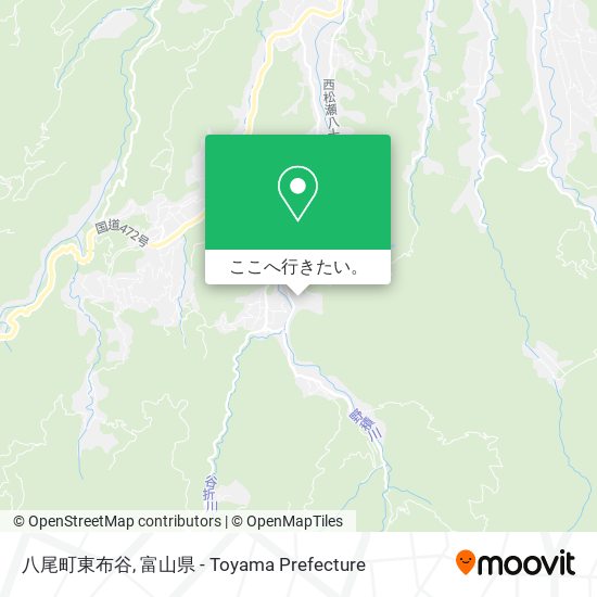 八尾町東布谷地図