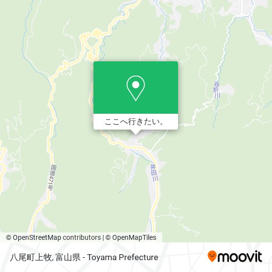 八尾町上牧地図