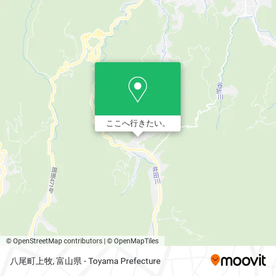 八尾町上牧地図