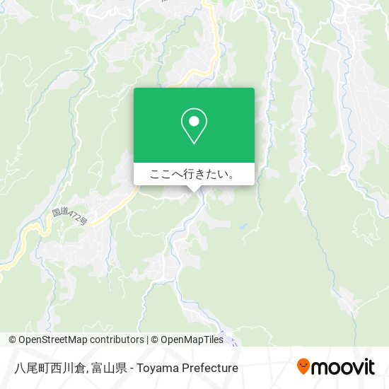 八尾町西川倉地図