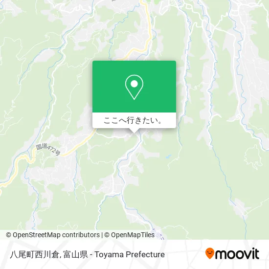 八尾町西川倉地図