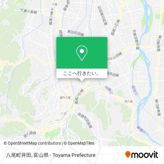 八尾町井田地図