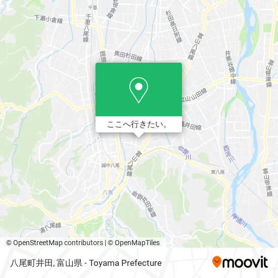 八尾町井田地図