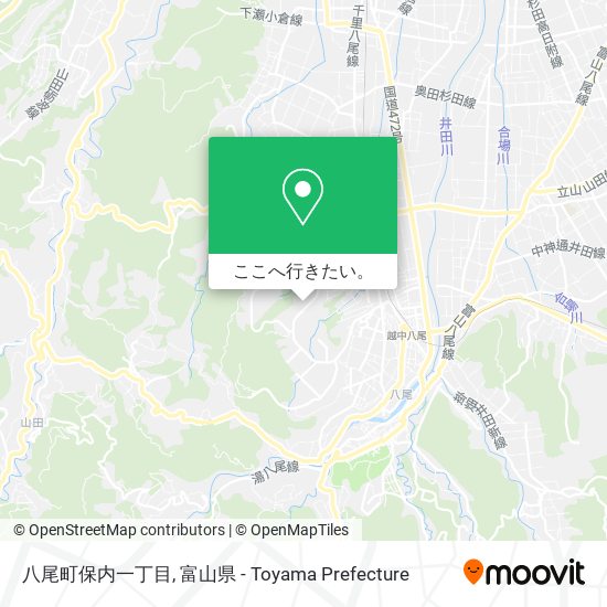 八尾町保内一丁目地図