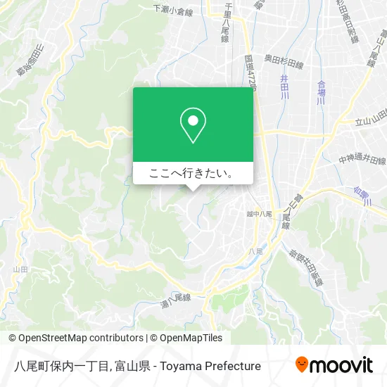 八尾町保内一丁目地図