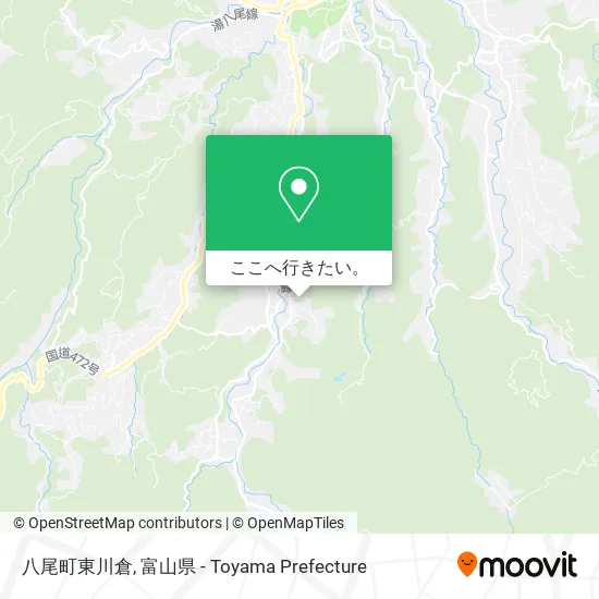 八尾町東川倉地図