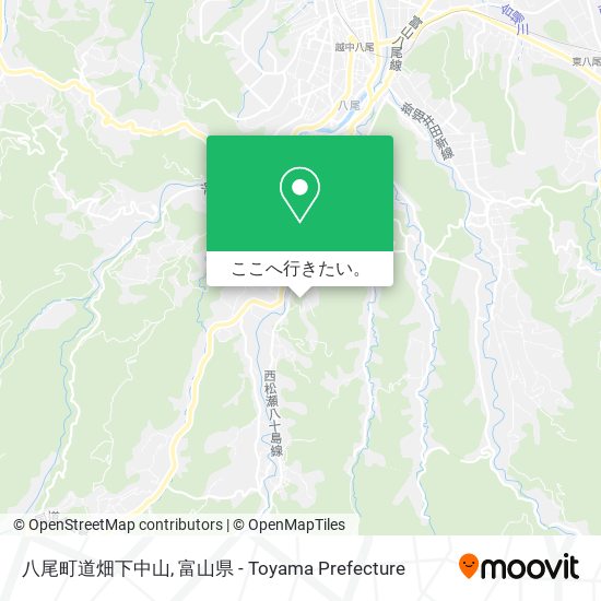 八尾町道畑下中山地図