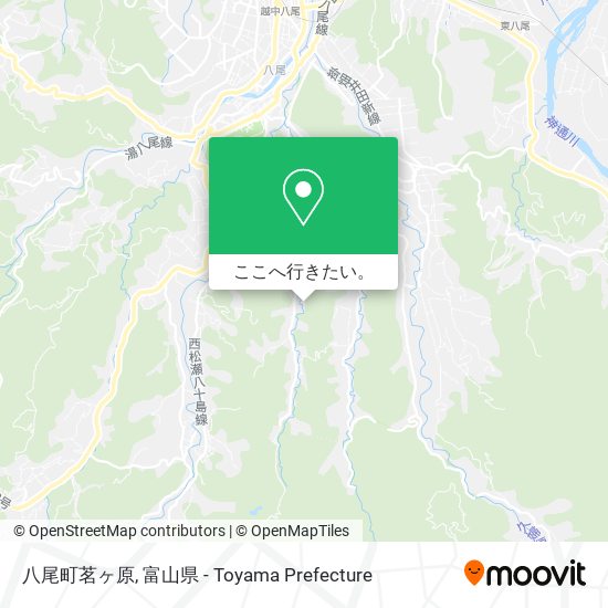 八尾町茗ヶ原地図