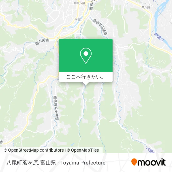 八尾町茗ヶ原地図