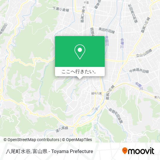 八尾町水谷地図