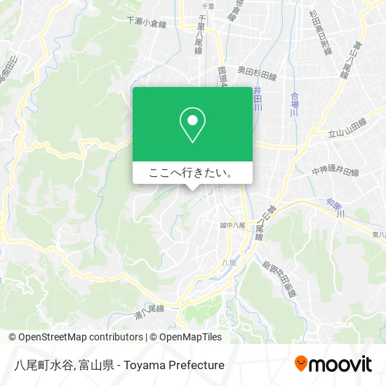八尾町水谷地図