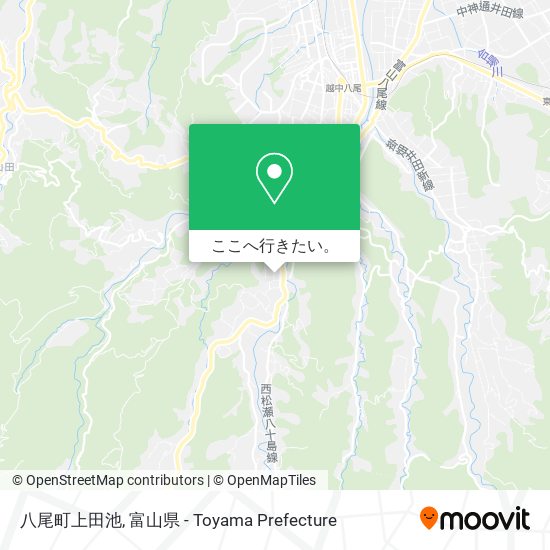 八尾町上田池地図