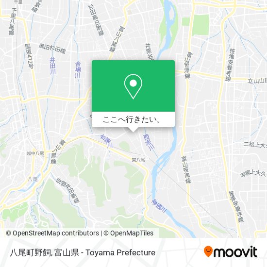 八尾町野飼地図