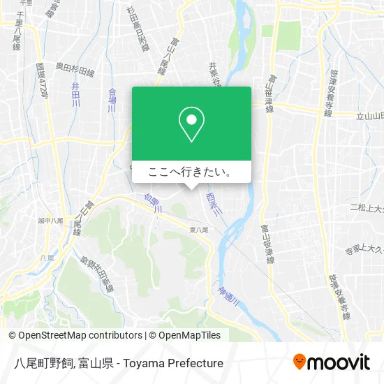 八尾町野飼地図