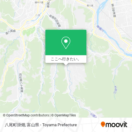 八尾町掛畑地図