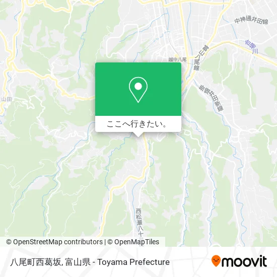 八尾町西葛坂地図