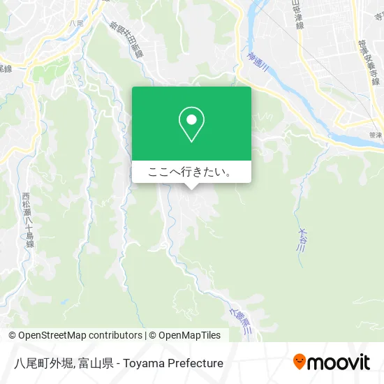 八尾町外堀地図