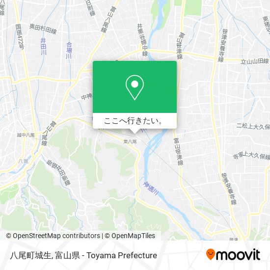 八尾町城生地図