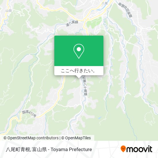 八尾町青根地図