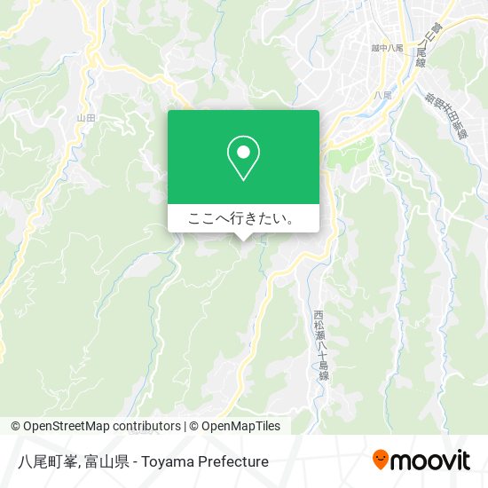 八尾町峯地図