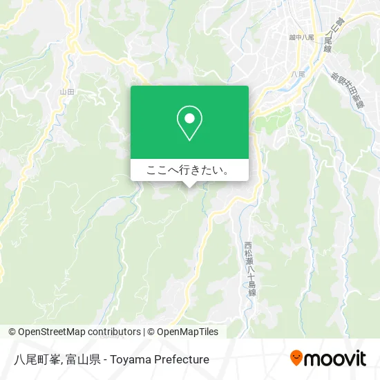 八尾町峯地図