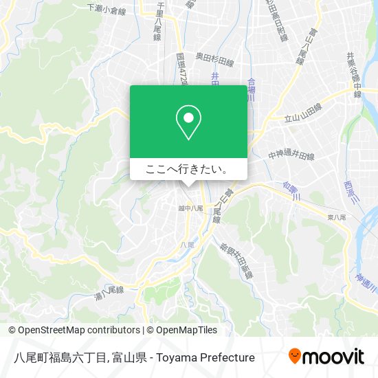 八尾町福島六丁目地図