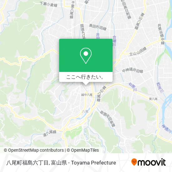 八尾町福島六丁目地図