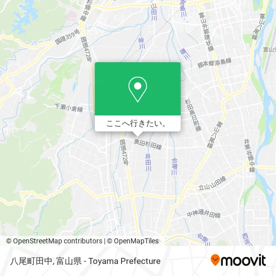 八尾町田中地図