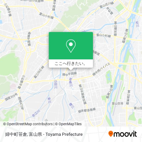婦中町笹倉地図